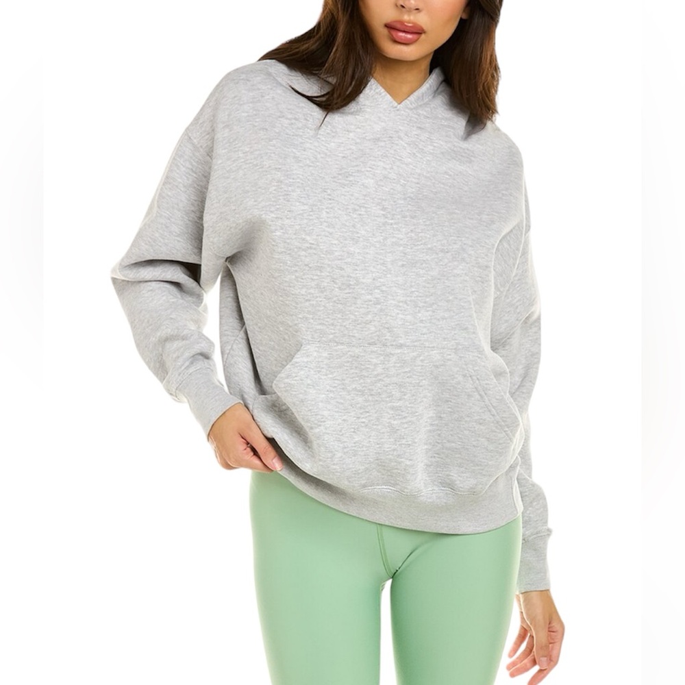 WeWoreWhat Grey Activewear Oversized Hoodie Heather Grey size M